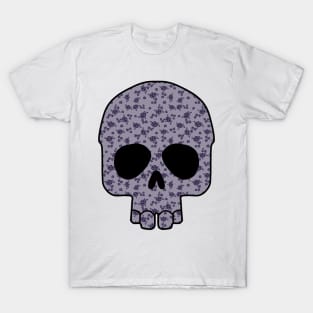 Blue flower skull T-Shirt